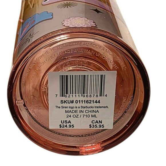 New Starbucks Cute Snake Tumbler Pastel 2025 Lunar New Year Cold Cup Mug 24oz - Picture 12 of 12